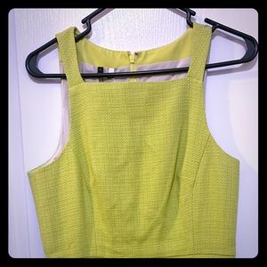 Anthropologie Spring/Neon Yellow Dress
